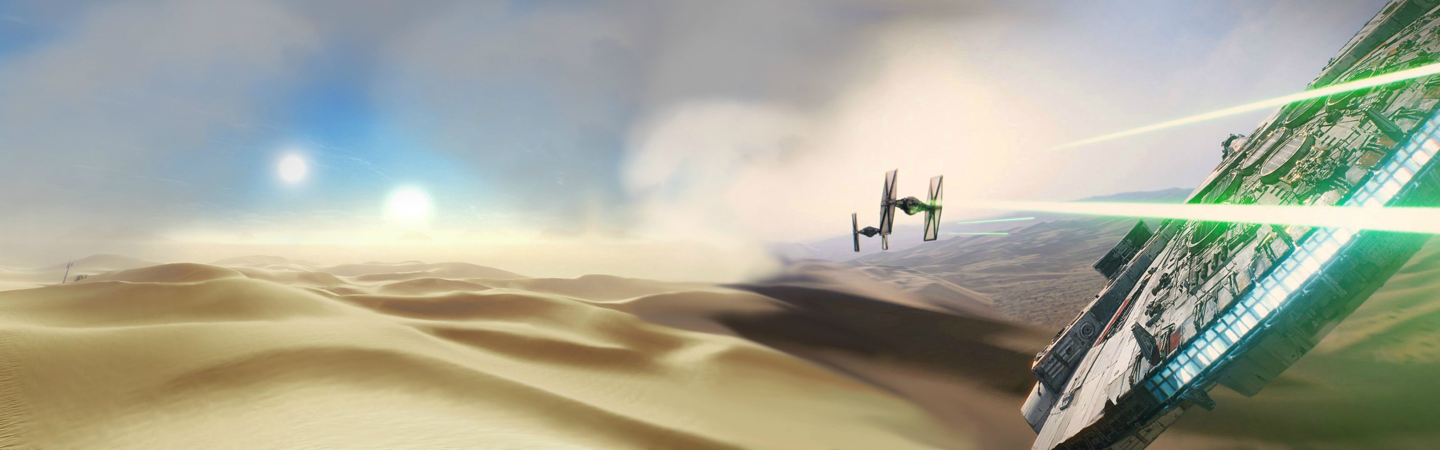 hintergrundbild mit zwei monitoren,wüste,himmel,landschaft,sand,bildschirmfoto