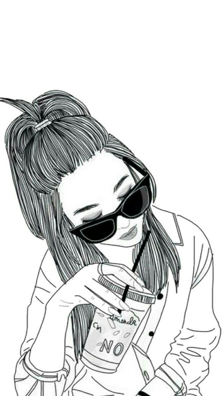 lindos fondos de pantalla tumblr,gafas,dibujos animados,dibujo,bosquejo,cabeza