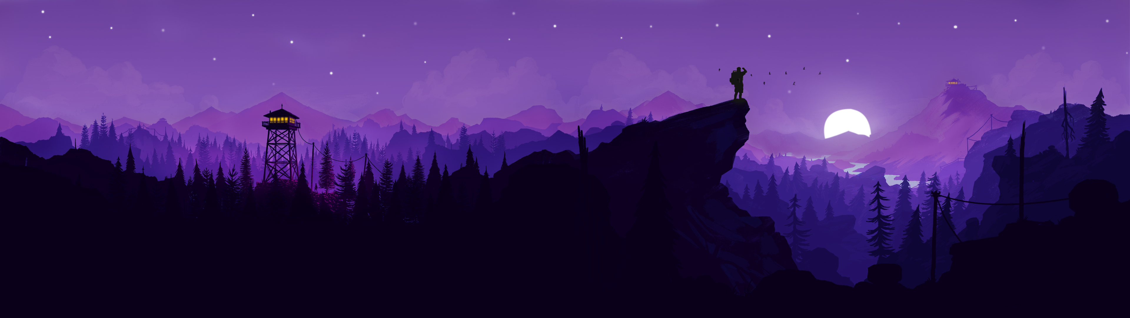 dual monitor wallpaper,sky,purple,nature,violet,mountainous landforms