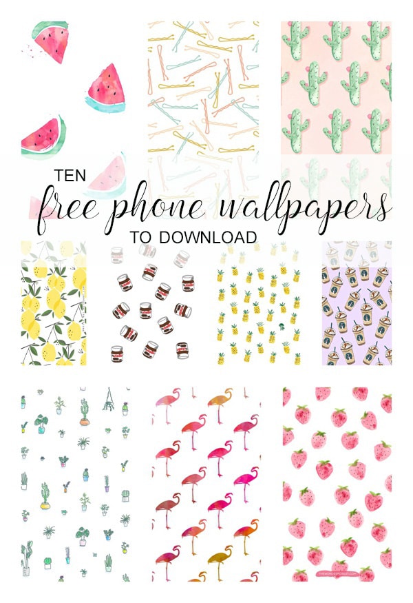 Collage Of Cute Iphone Wallpapers To Download For Free Free Cute