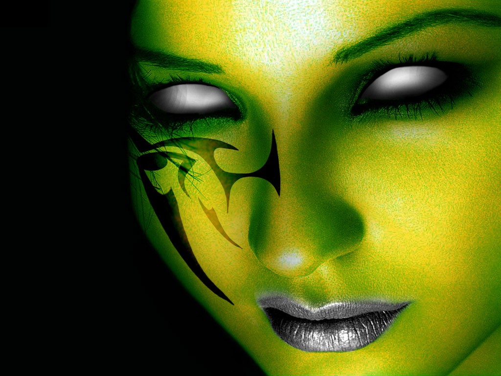 live wallpapers for girls,face,green,head,close up,yellow