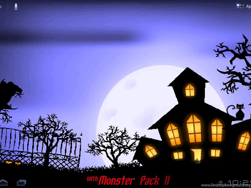 halloween live wallpaper,cielo,notte,albero,architettura,mezzanotte