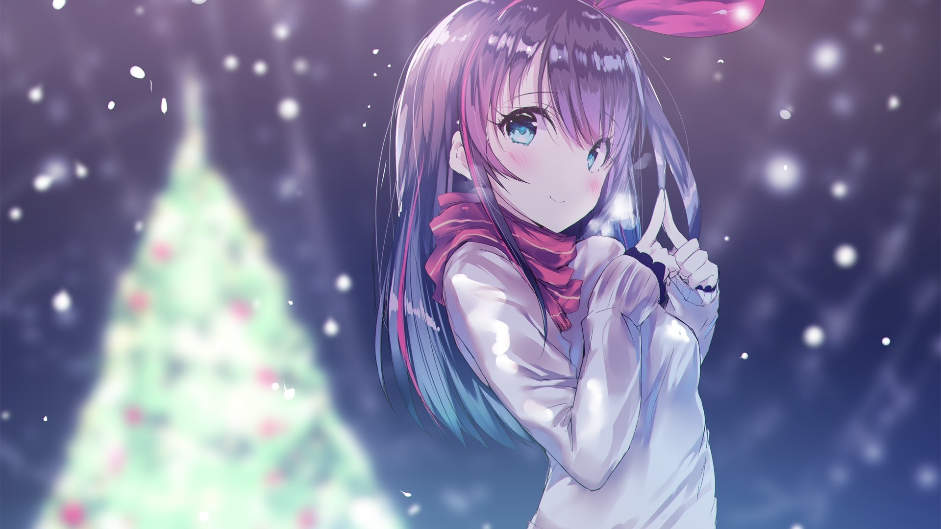 la mia foto live wallpaper,anime,cartone animato,cg artwork,cielo,inverno