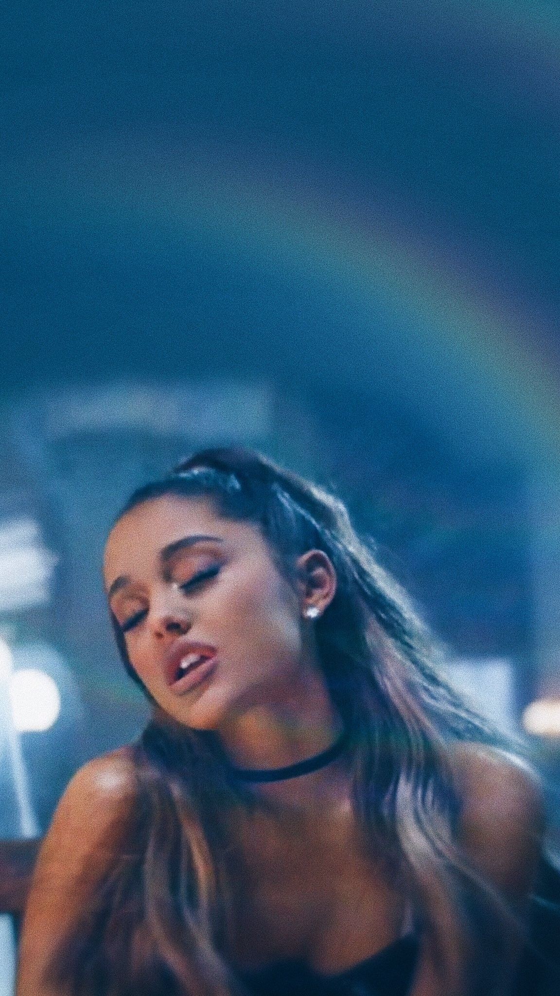 Ariana Grande Wallpaper Darkness Text Head Nose Mouth Wallpaperuse