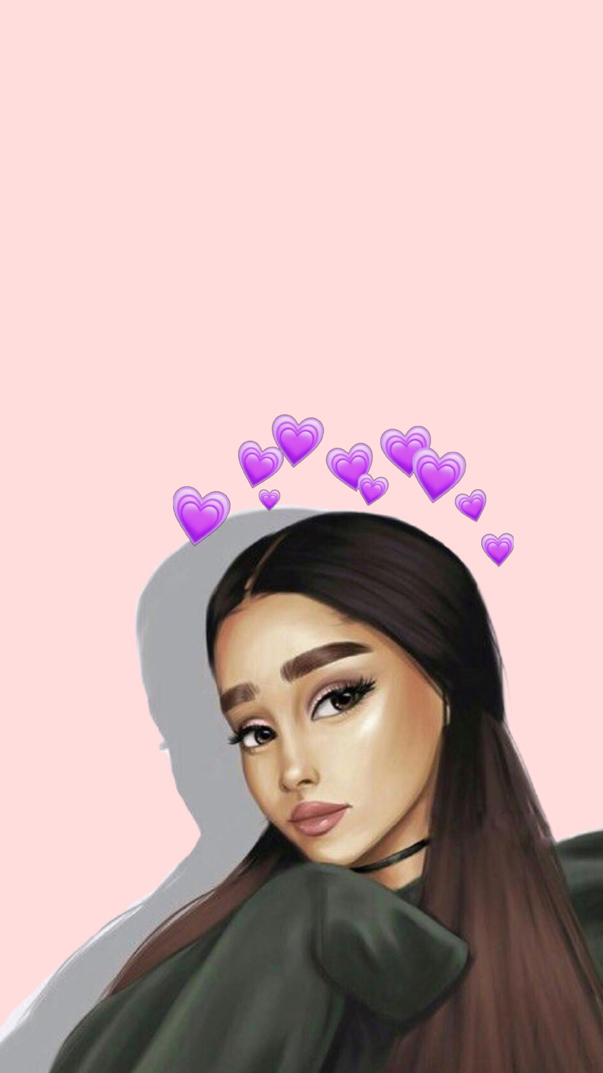 fond d'écran ariana grande,cheveux,rose,casque,sourcil,coiffure