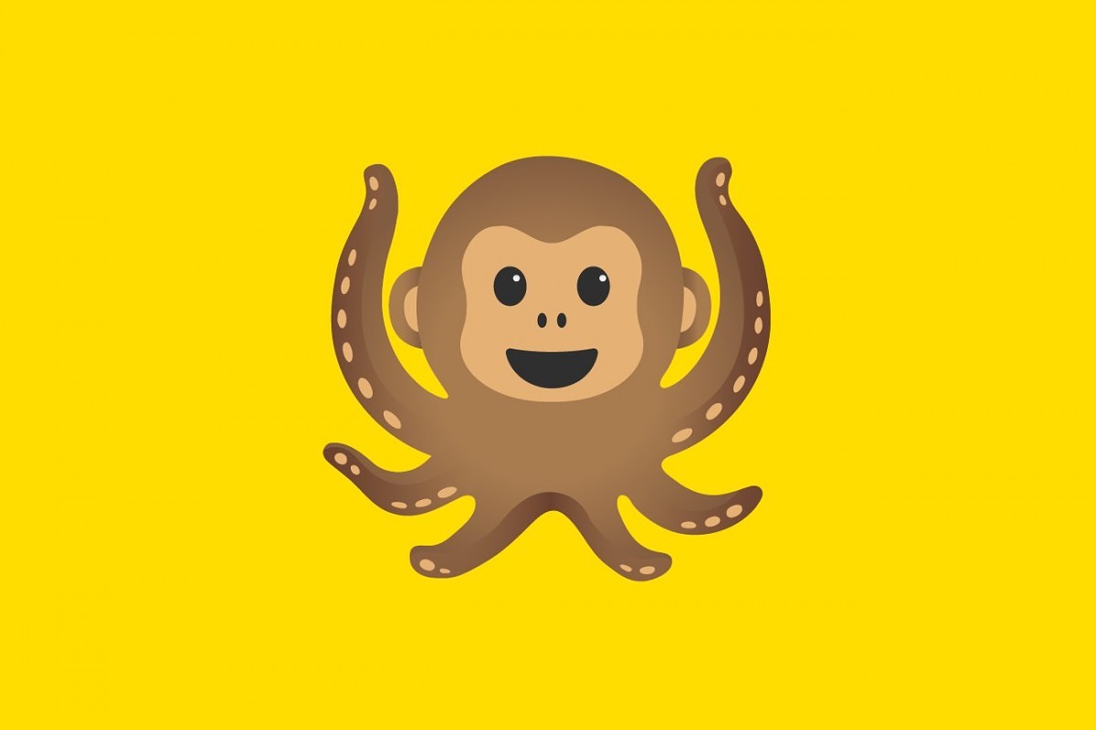 emoji live wallpaper,cartoon,yellow,octopus,animated cartoon,illustration