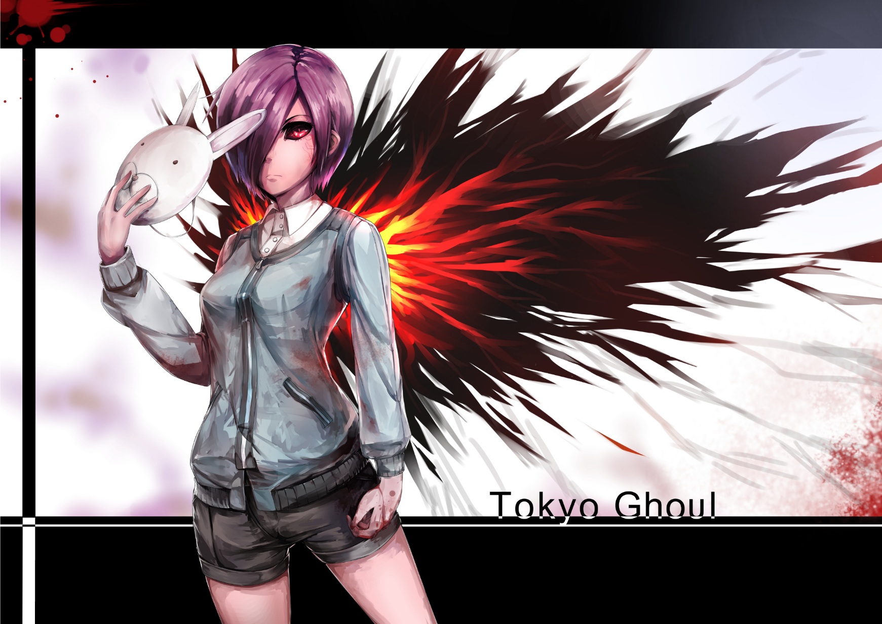 tokyo ghoul wallpaper,cartoon,anime,cg artwork,artwork,fictional character