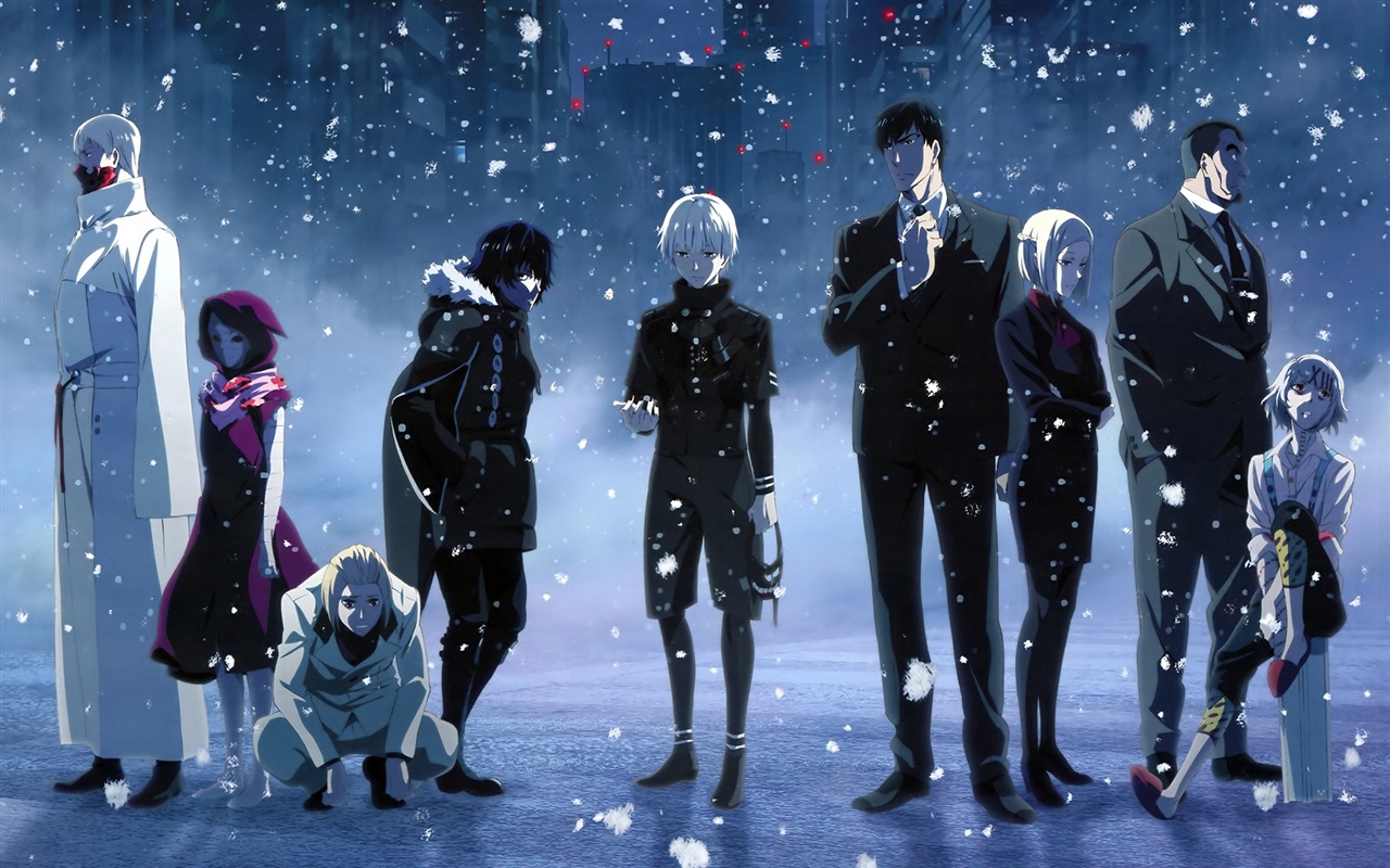 tokyo ghoul wallpaper,human,musical,winter storm,fictional character,performance
