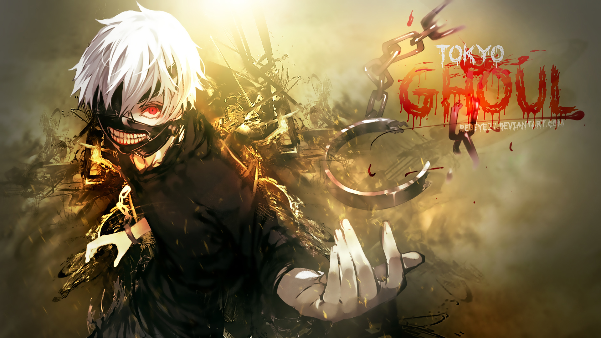 tokyo ghoul wallpaper,cg artwork,pc game,anime,graphic design,games