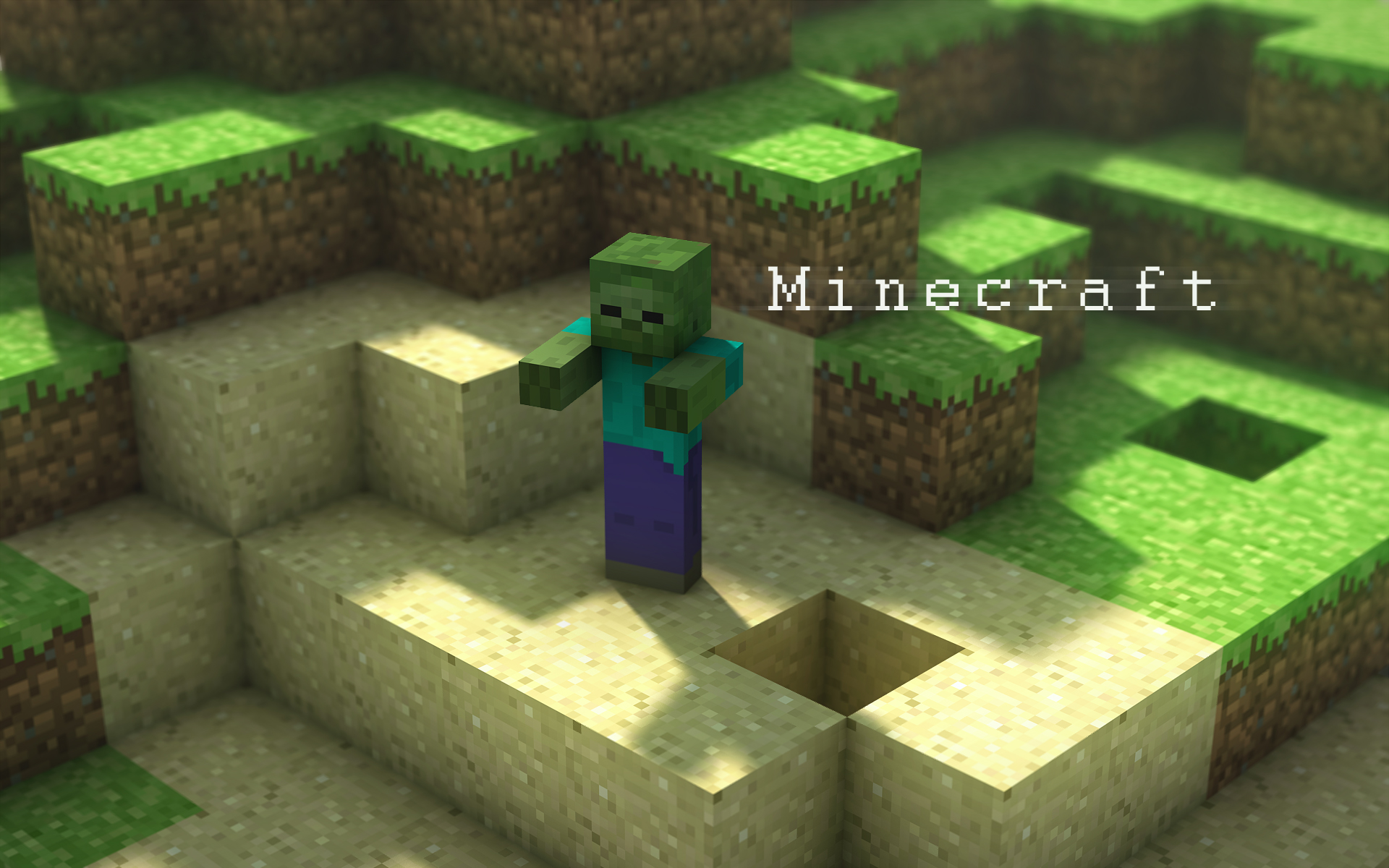 minecraft wallpaper,green,biome,pc game,video game software,grass