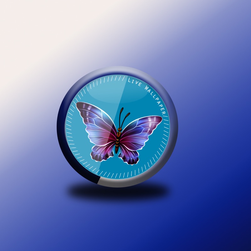 farfalla live wallpaper,la farfalla,blu,insetto,falene e farfalle,turchese