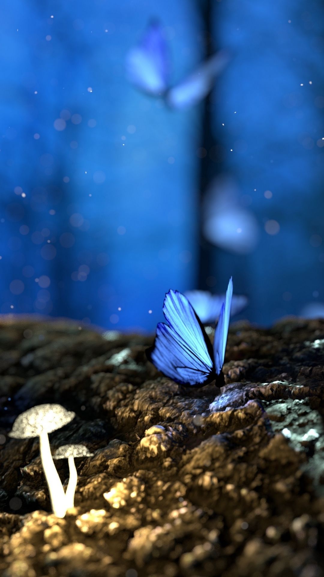 나비 라이브 배경 화면,푸른,자연,나비,곤충,나방과 나비
