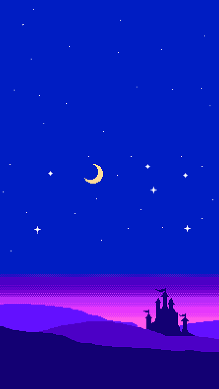 google pixel wallpaper,sky,crescent,blue,purple,violet