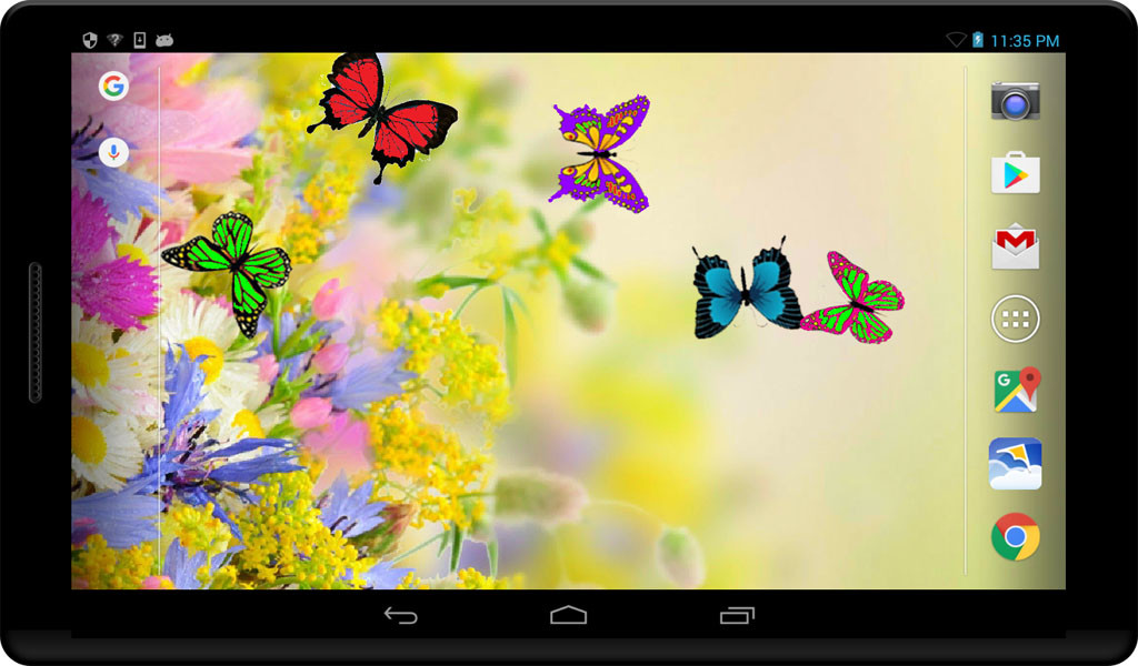 farfalla live wallpaper,la farfalla,tecnologia,schermo,aggeggio,dispositivo di visualizzazione