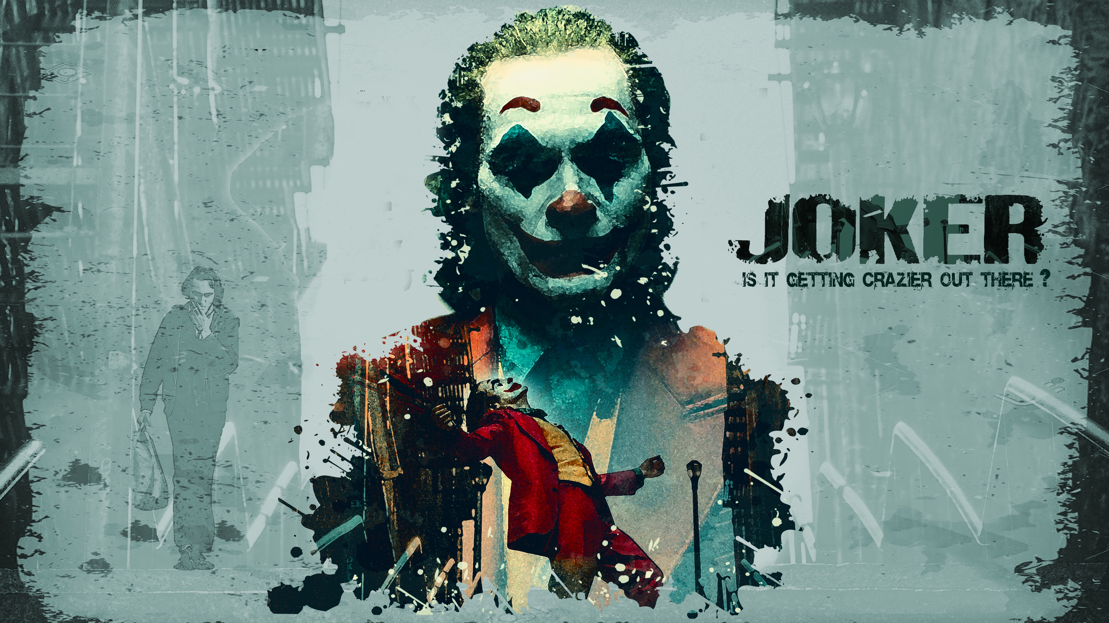 joker hd wallpaper,art,illustration,graphic design,album cover,visual arts