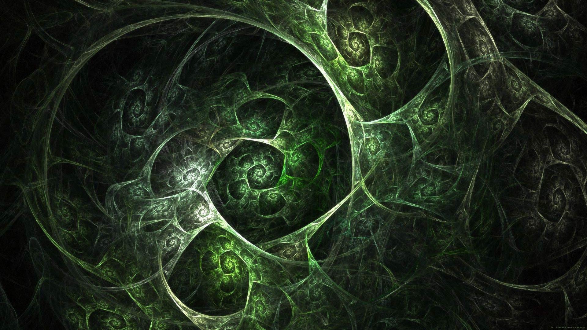 fond d'écran vert hd,art fractal,vert,modèle,art,feuille