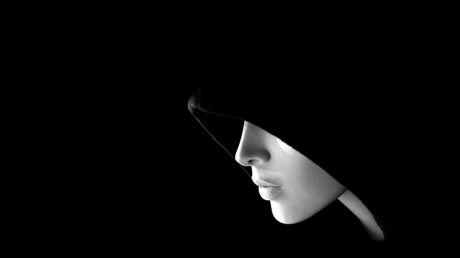 black wallpaper hd,black,white,face,eyewear,monochrome photography
