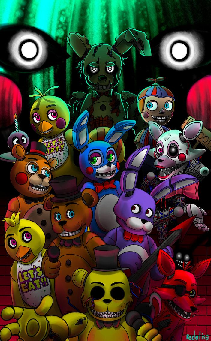 five nights at freddy's wallpaper,animated cartoon,cartoon,animation,games,fictional character