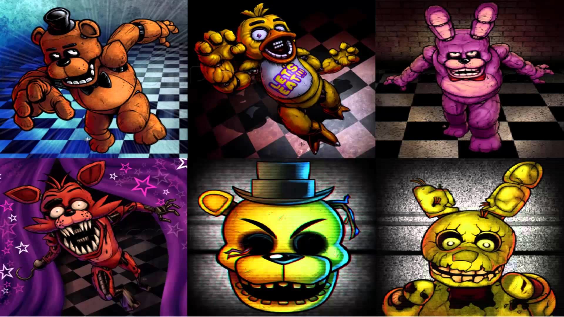 five nights at freddy's wallpaper,cartoon,animated cartoon,animation,games,fictional character