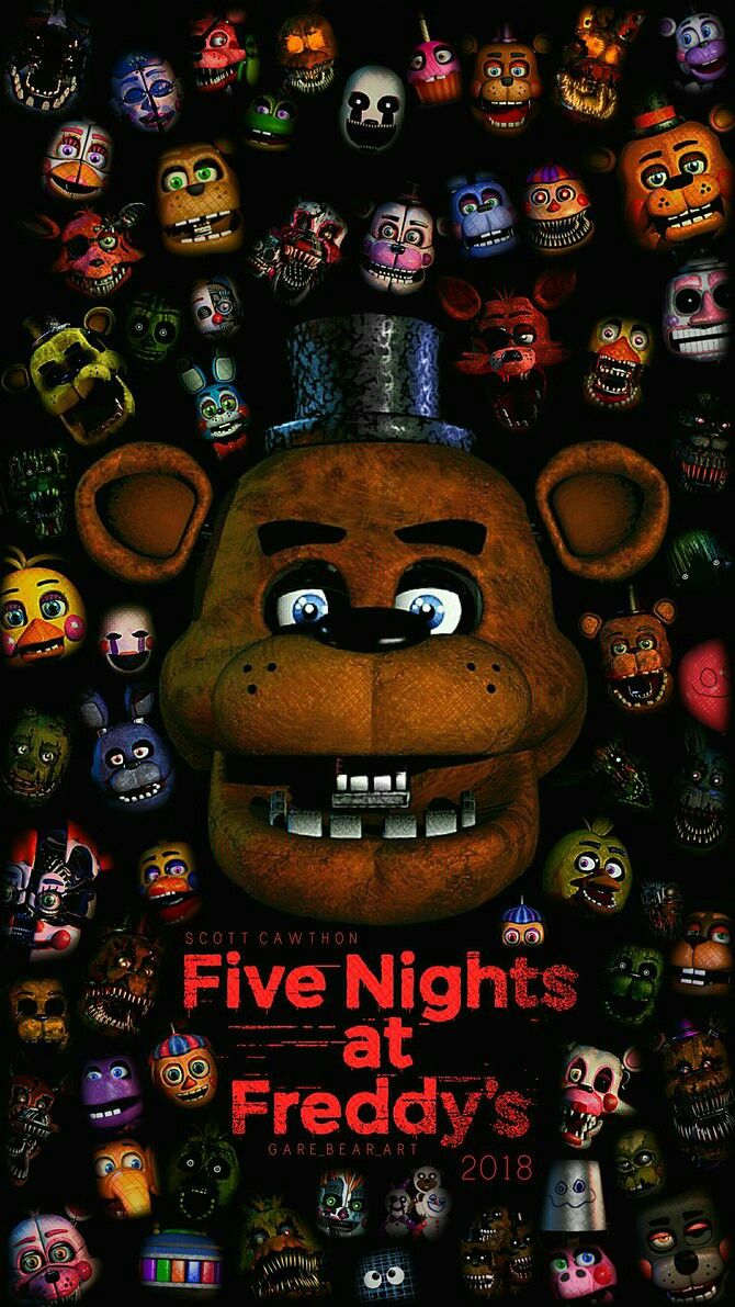 five nights at freddy's wallpaper,cartoon,fictional character,animation,games