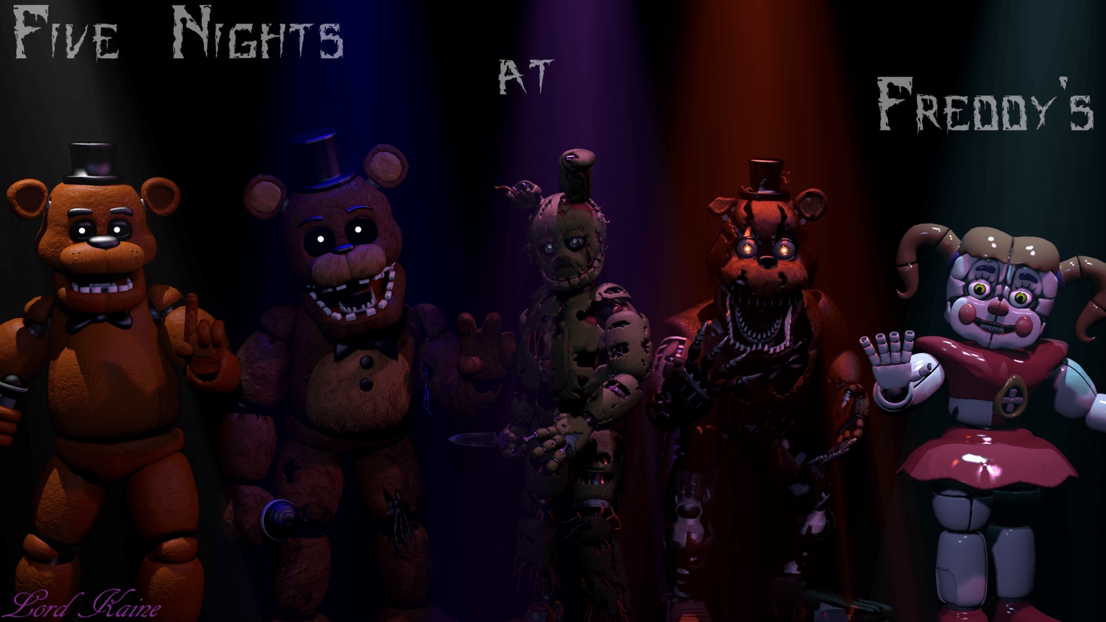 five nights at freddy's wallpaper,purple,darkness,pc game,violet,fiction