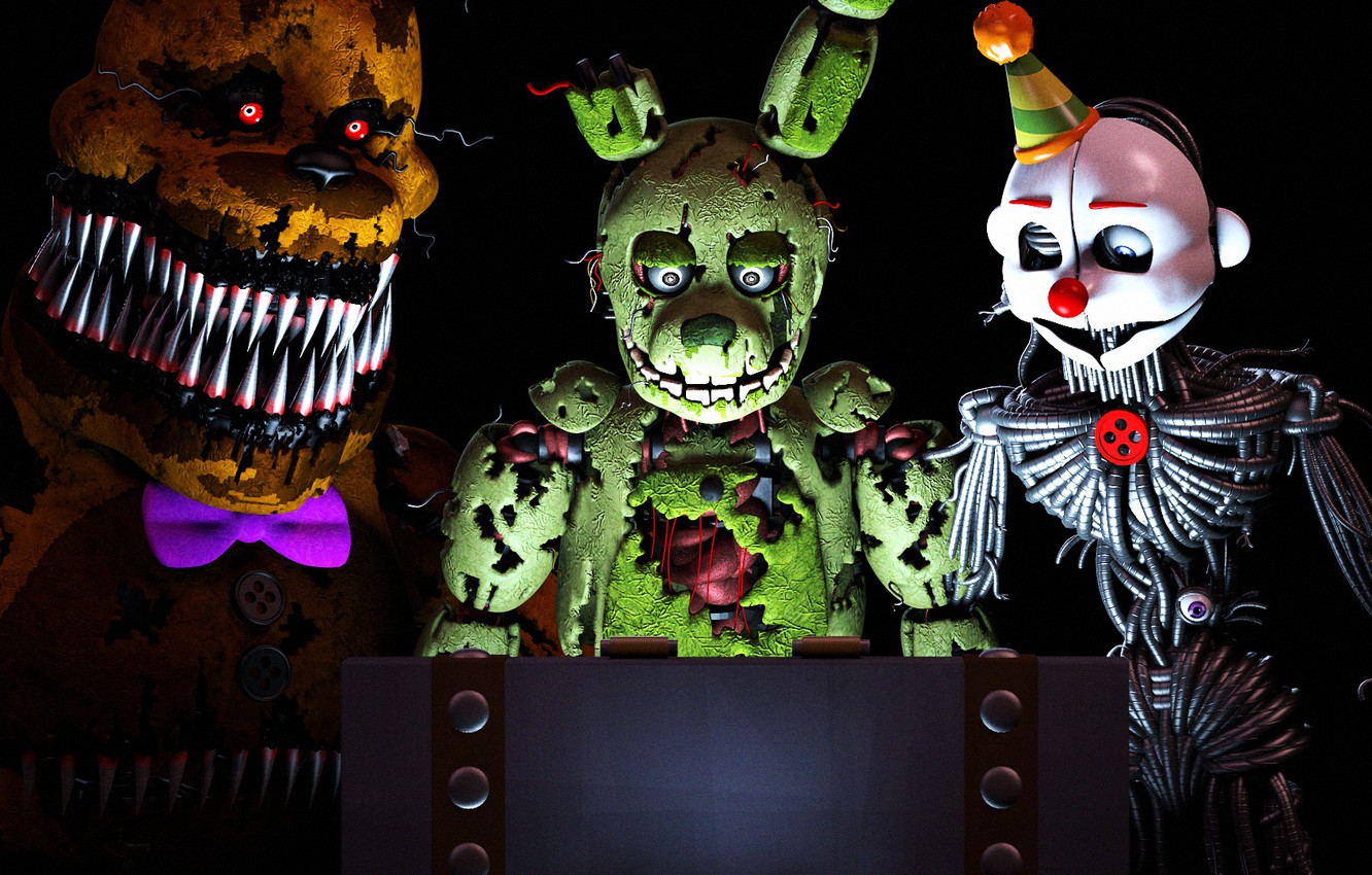 five nights at freddy's wallpaper,theatrical property,fiction,fictional character,performing arts,skull