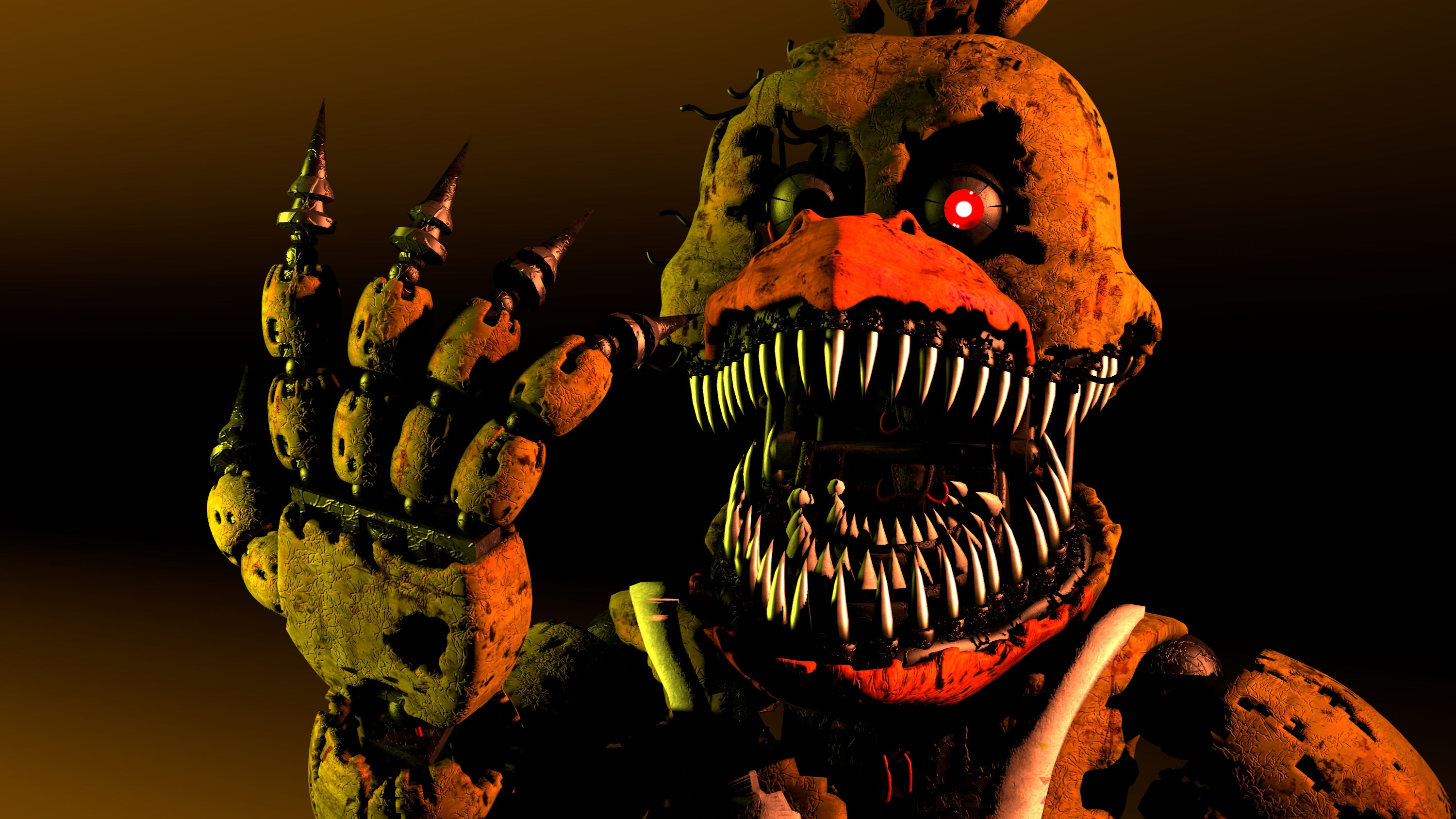 five nights at freddy's wallpaper,demon,fictional character,fiction,supernatural creature