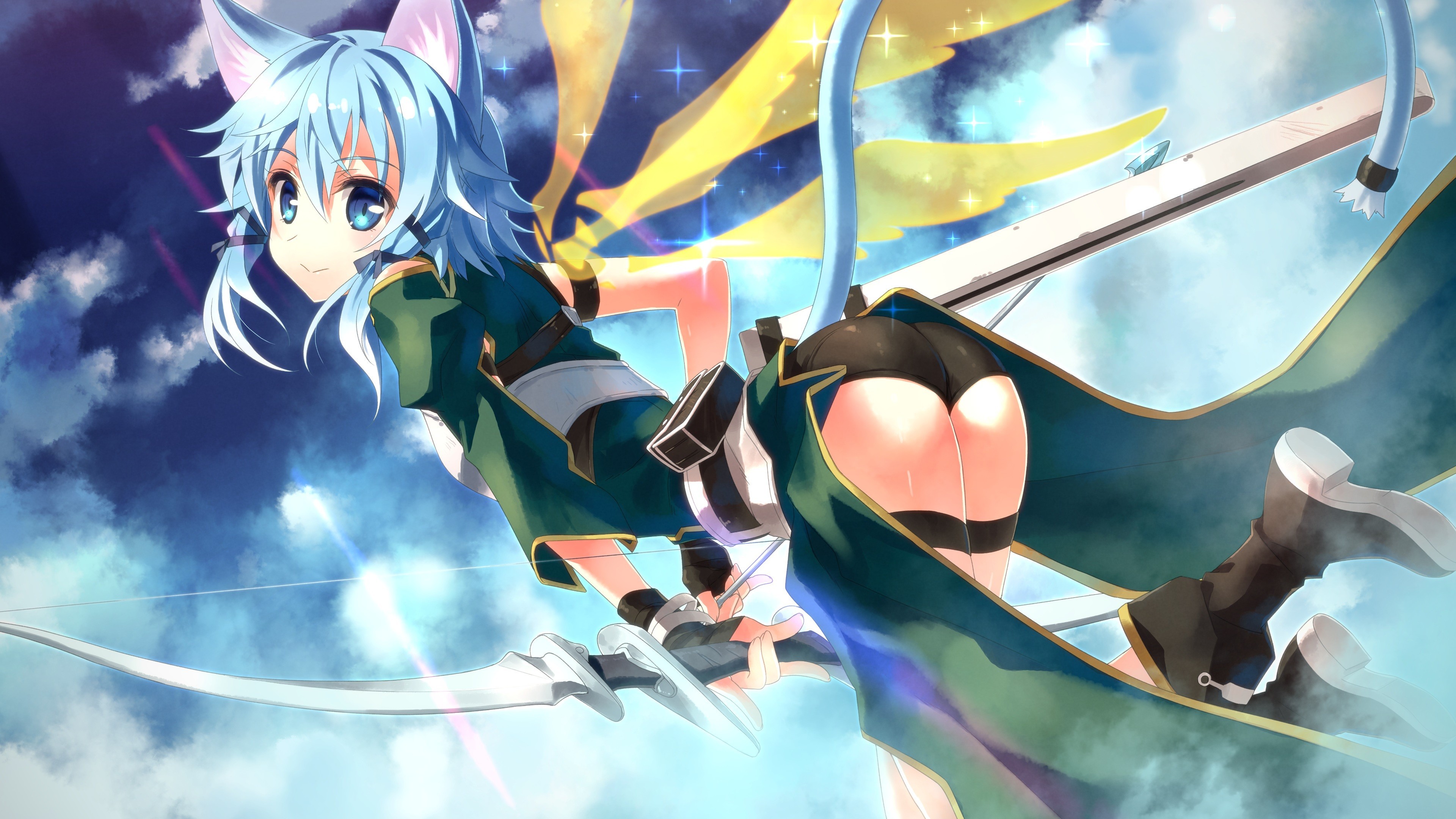 sao wallpaper,cg artwork,cartoon,anime,illustration,black hair