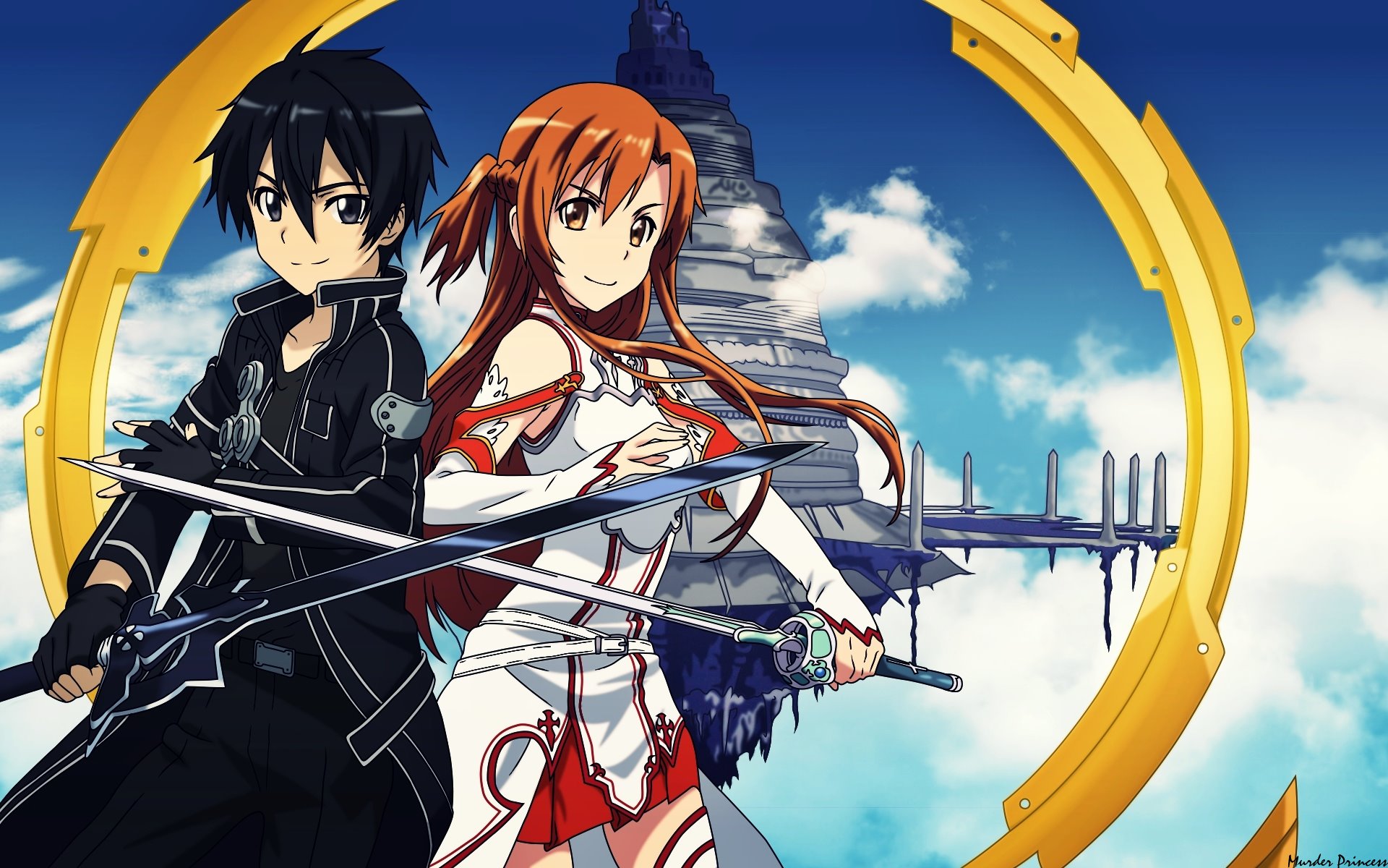 sao wallpaper,cartoon,anime,cg artwork,sky,illustration