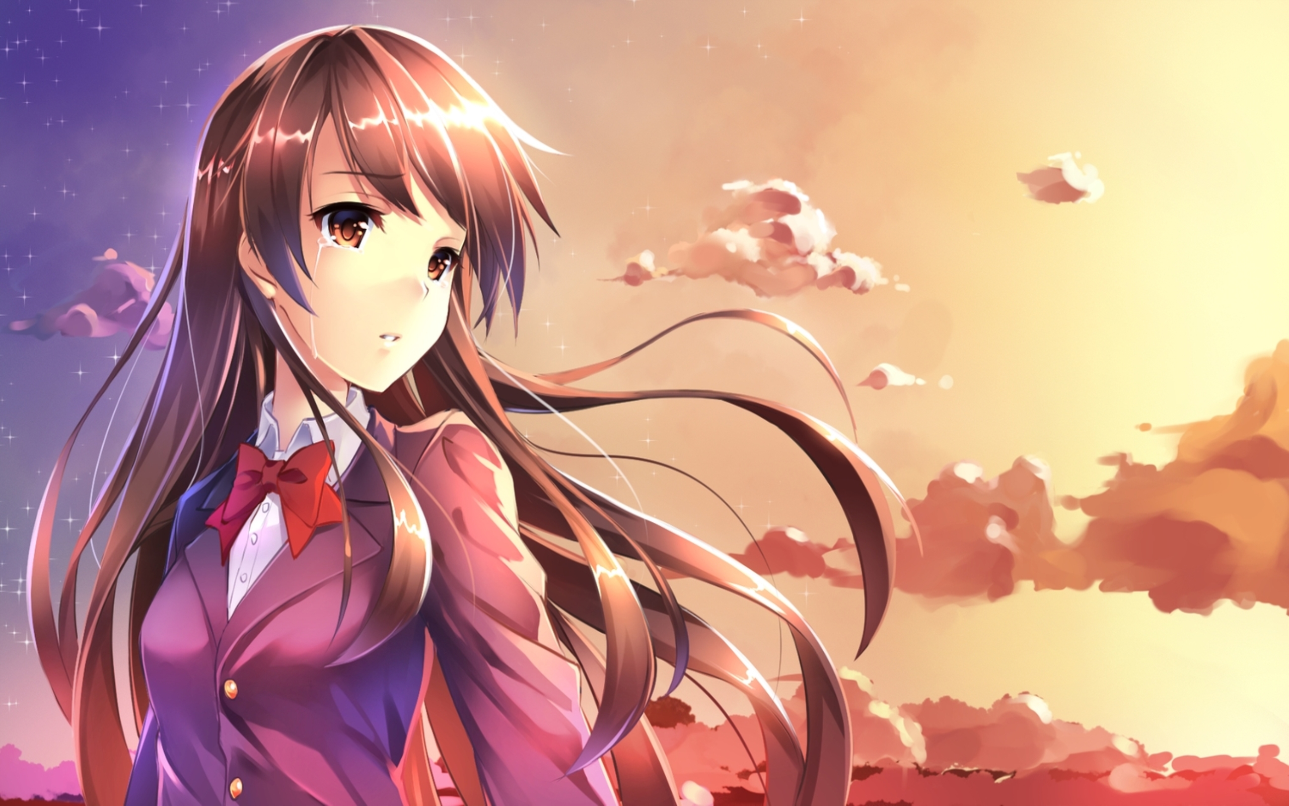 anime wallpaper hd,cg artwork,cartone animato,anime,acconciatura,capelli castani