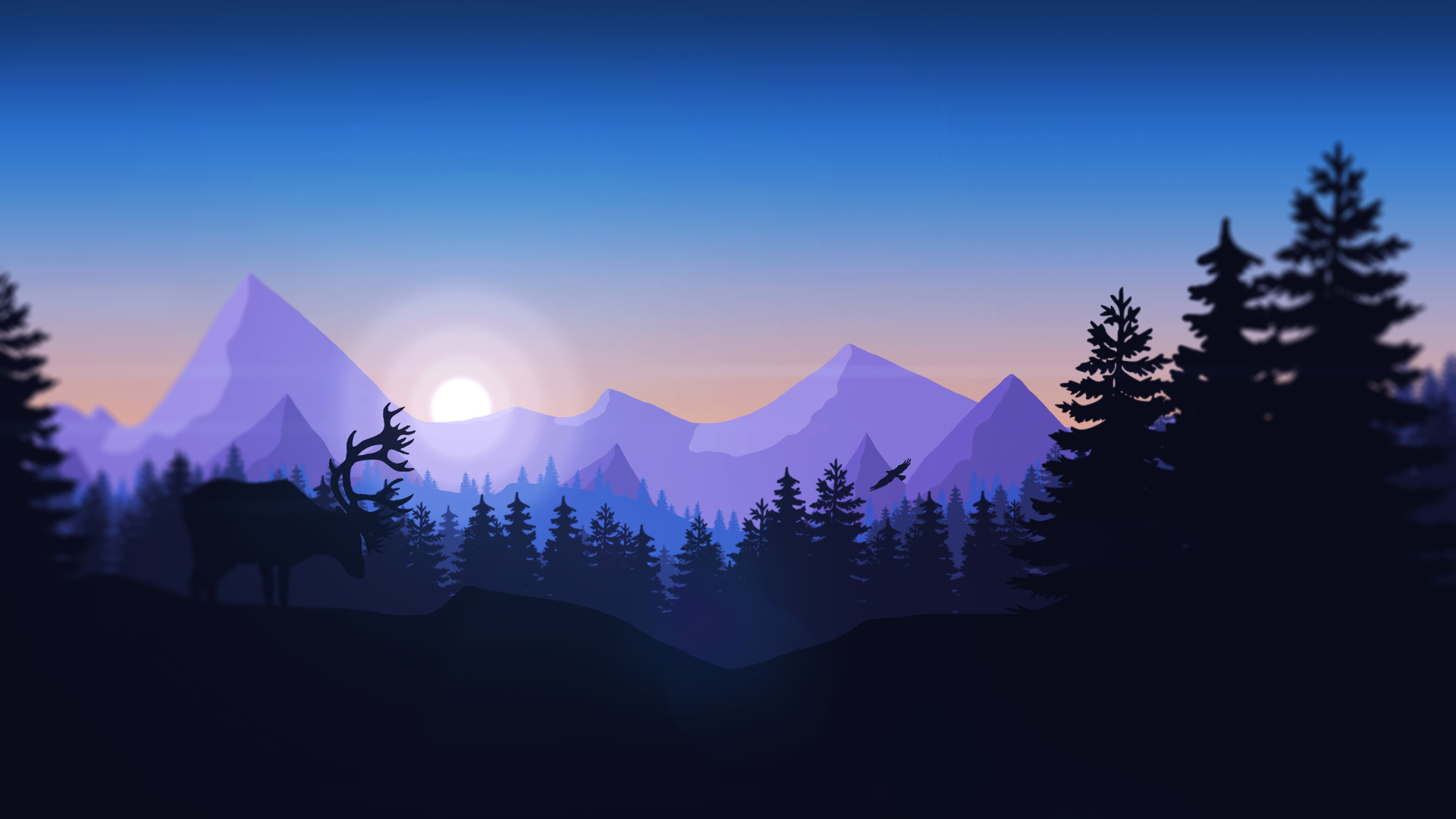 firewatch hd wallpaper,sky,mountain,mountainous landforms,nature,wilderness