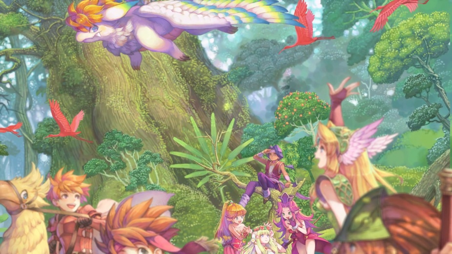 secret of mana wallpaper,natural environment,jungle,organism,fictional character,forest