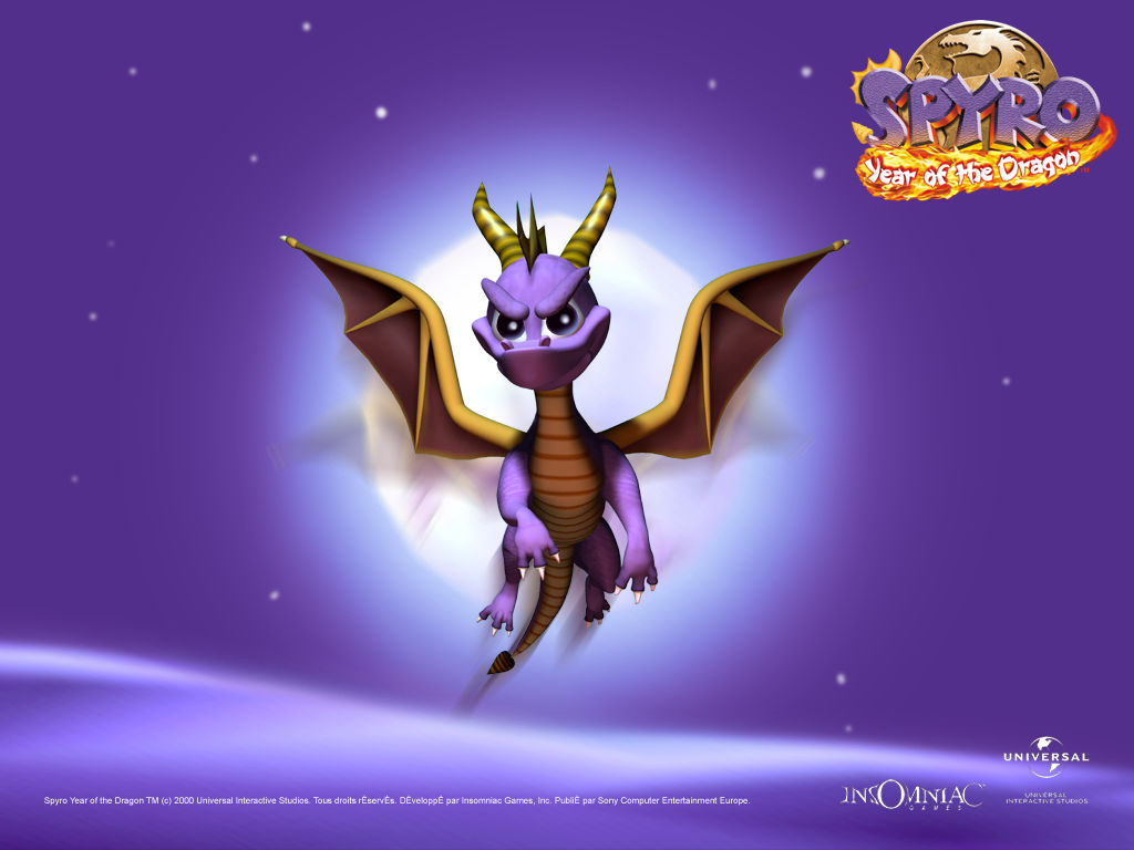 spyro the dragon wallpaper,fictional character,dragon,wing,animation,mythical creature