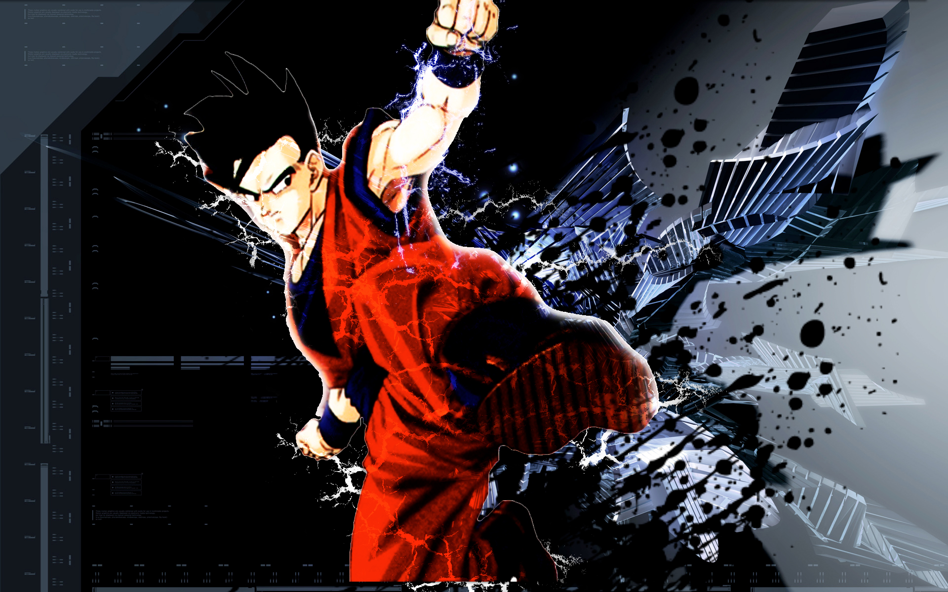 ultimative gohan wallpaper hd,grafikdesign,straßentanz,erfundener charakter,illustration,hip hop tanz