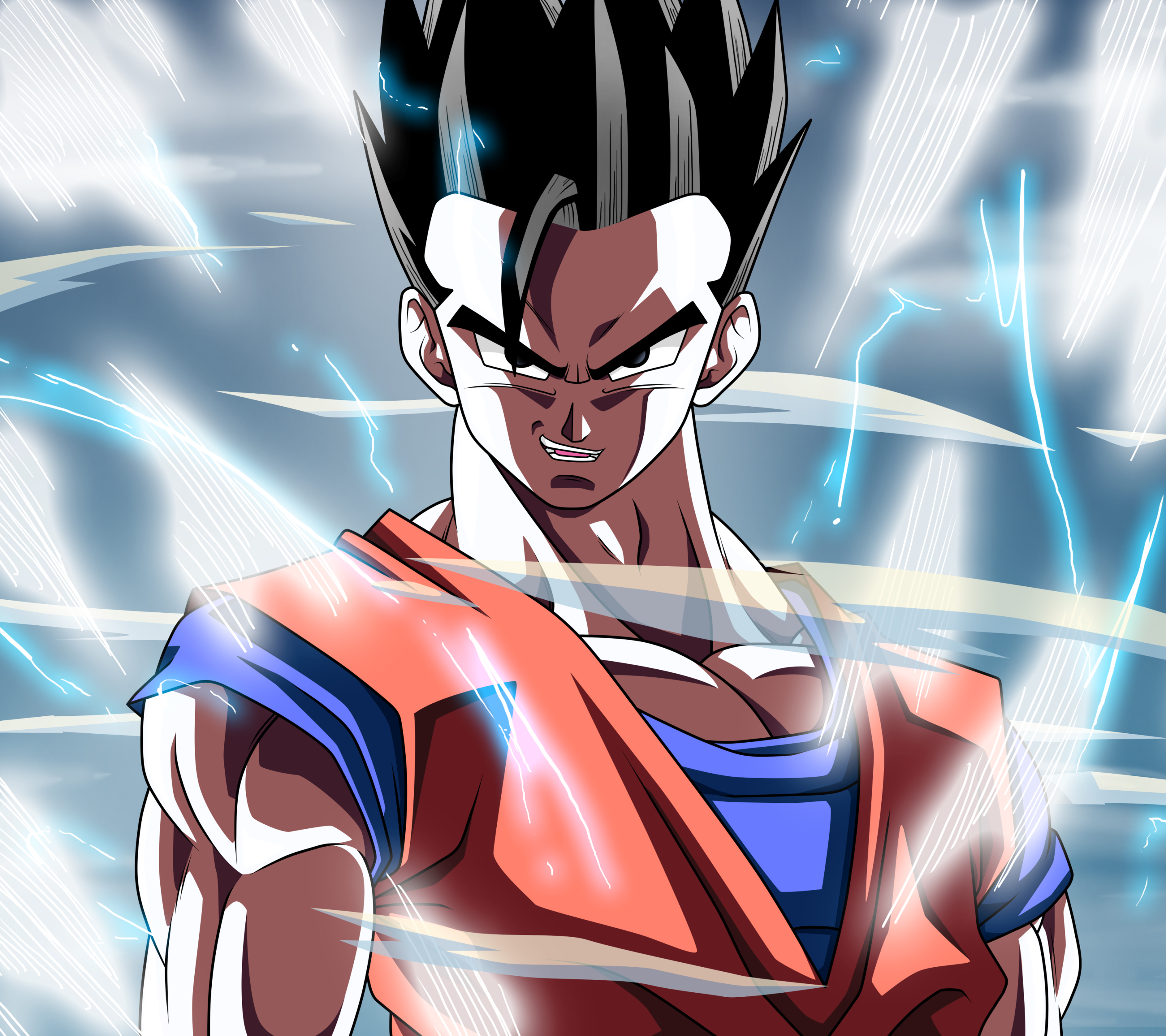 ultimate gohan fondo de pantalla hd,dibujos animados,anime,personaje de ficción,héroe,esfera del dragón