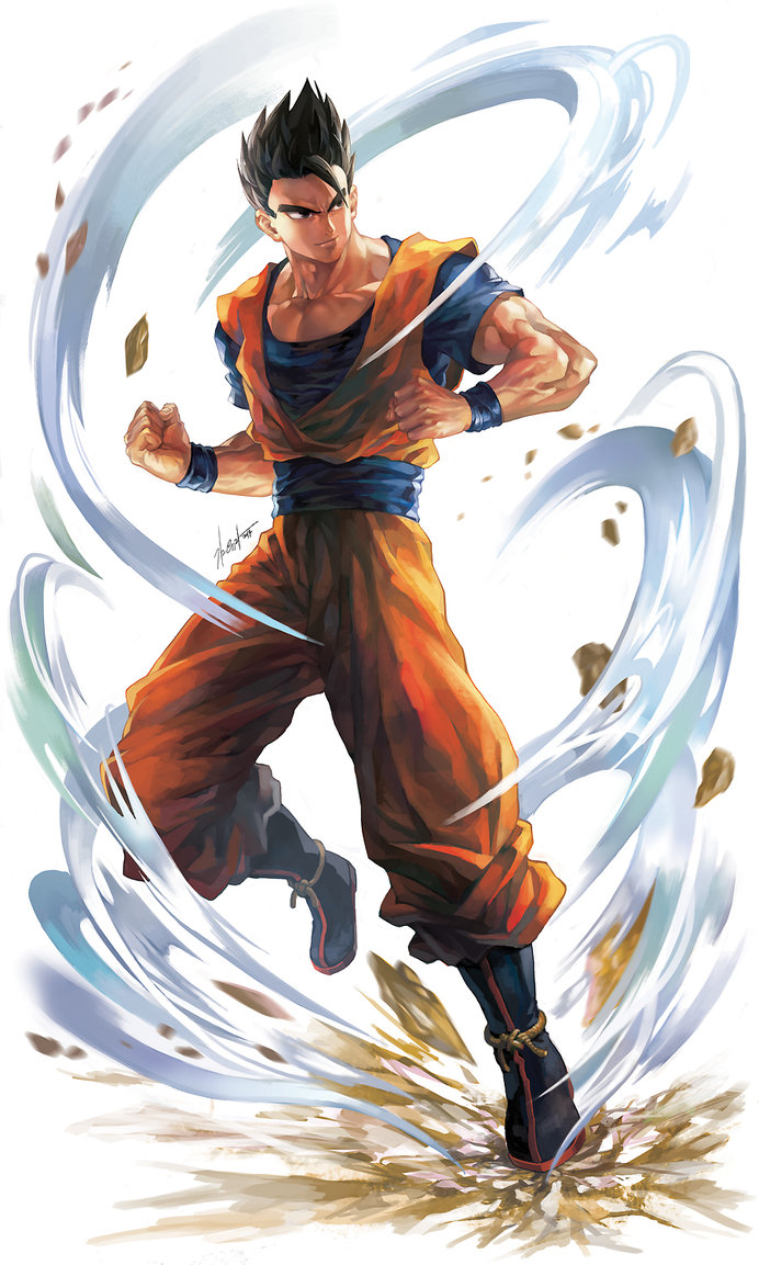 ultimative gohan wallpaper hd,illustration,erfundener charakter,kung fu,anime,kung fu