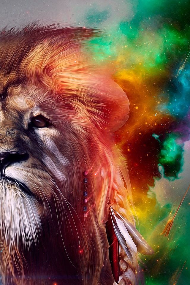 wallpaper de le o,leone,pittura,illustrazione,natura,felidae