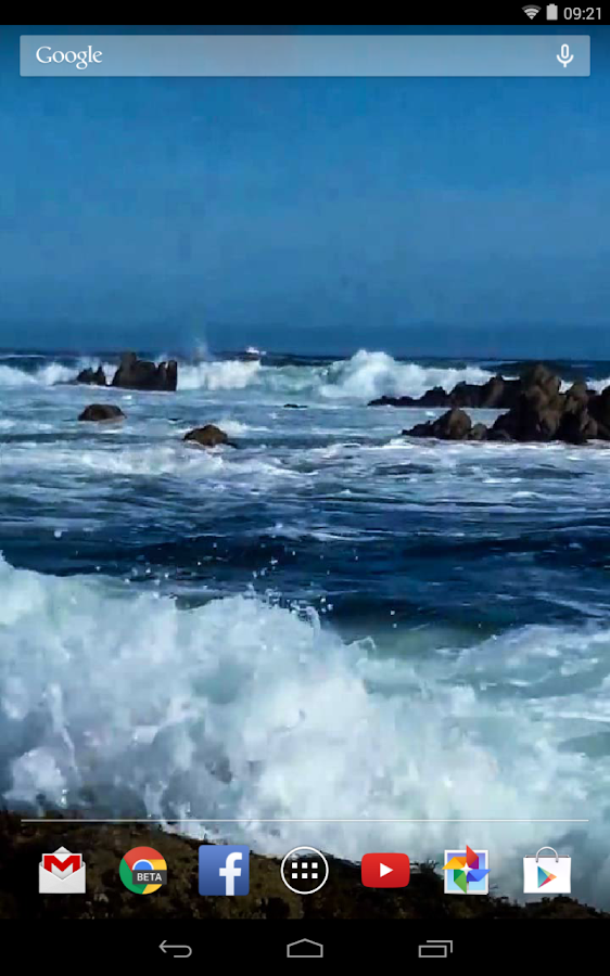 onde dell'oceano live wallpaper,onda,oceano,mare,cielo,immagine dello schermo