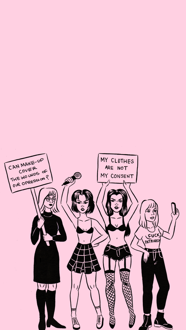 carta da parati femminista,cartone animato,illustrazione,personaggio fittizio,i fumetti,finzione