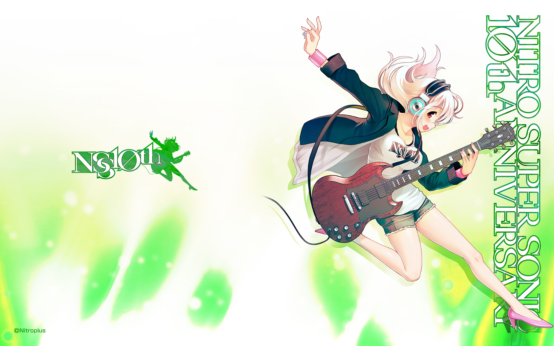 sonico wallpaper,cartoon,anime,illustration,guitarist,black hair