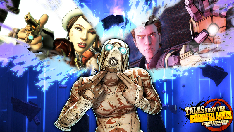 tales from the borderlands wallpaper,fictional character,fiction,pc game,animated cartoon,games