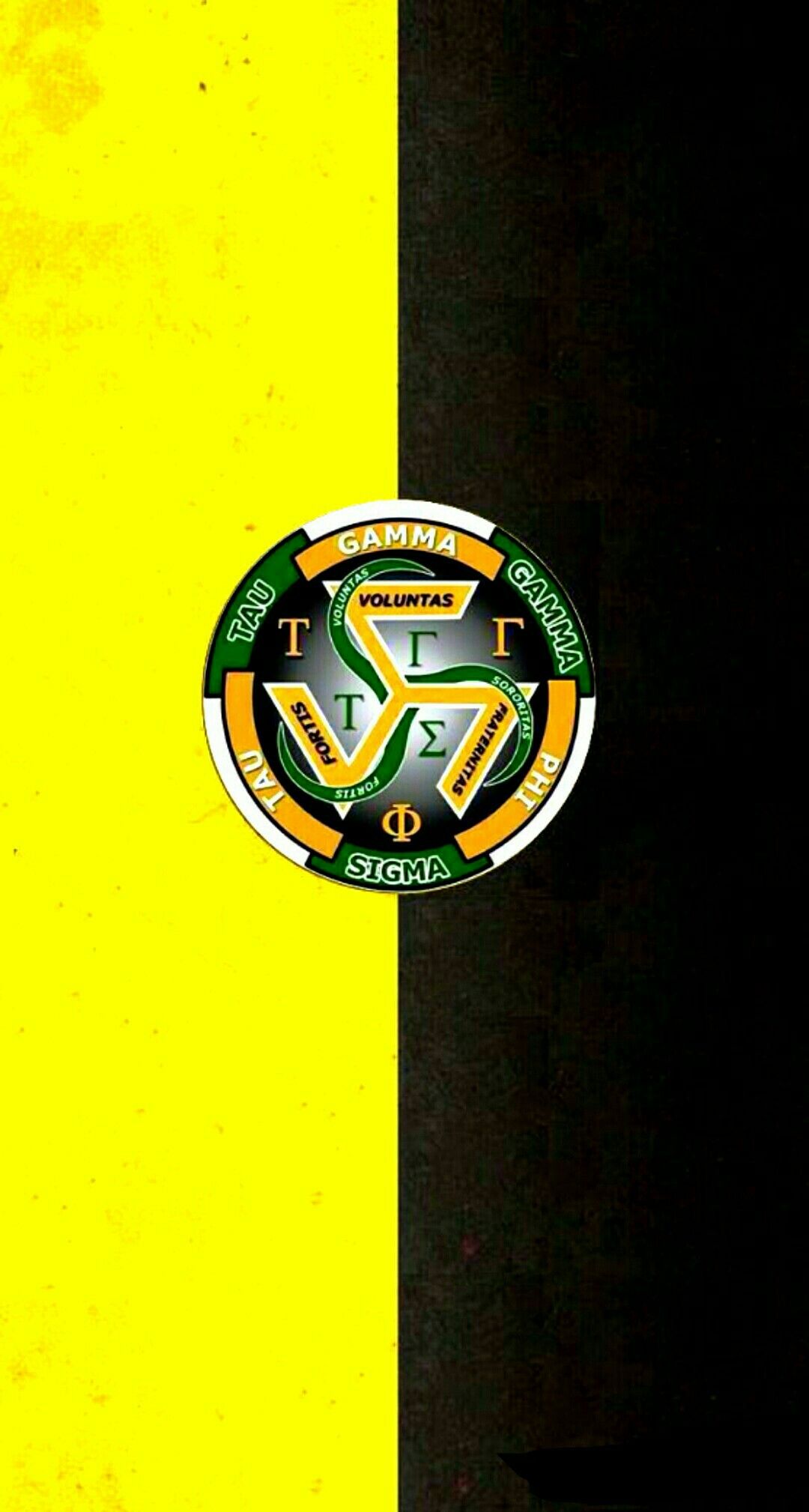 triskelion logo wallpaper,green,yellow,logo,wheel,emblem