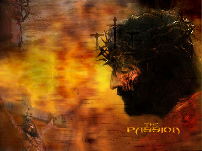 passion of the christ wallpaper,sky,portrait,tree,adaptation,painting
