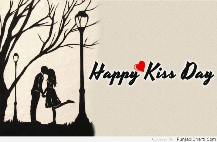 happy kiss day wallpaper,text,font,tree,adaptation,art