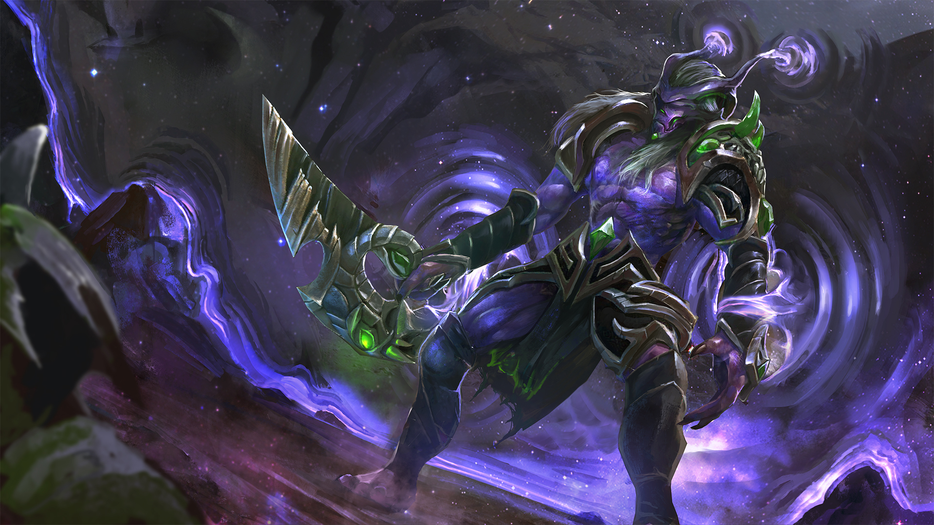 faceless void wallpaper,cg artwork,fictional character,mythology,mythical creature,graphic design
