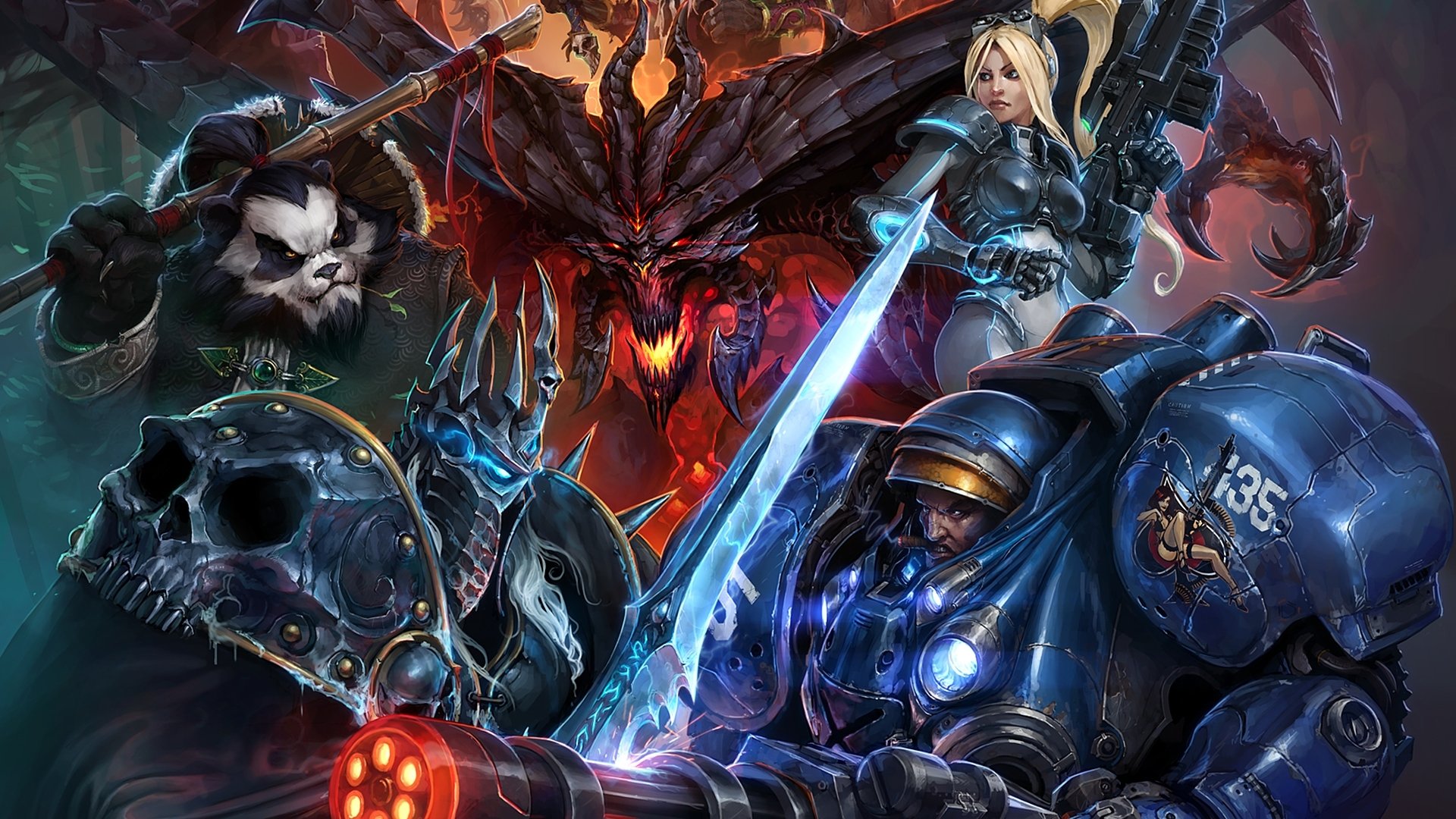 heroes of the storm wallpaper 1920x1080,action adventure game,cg artwork,fictional character,games,pc game