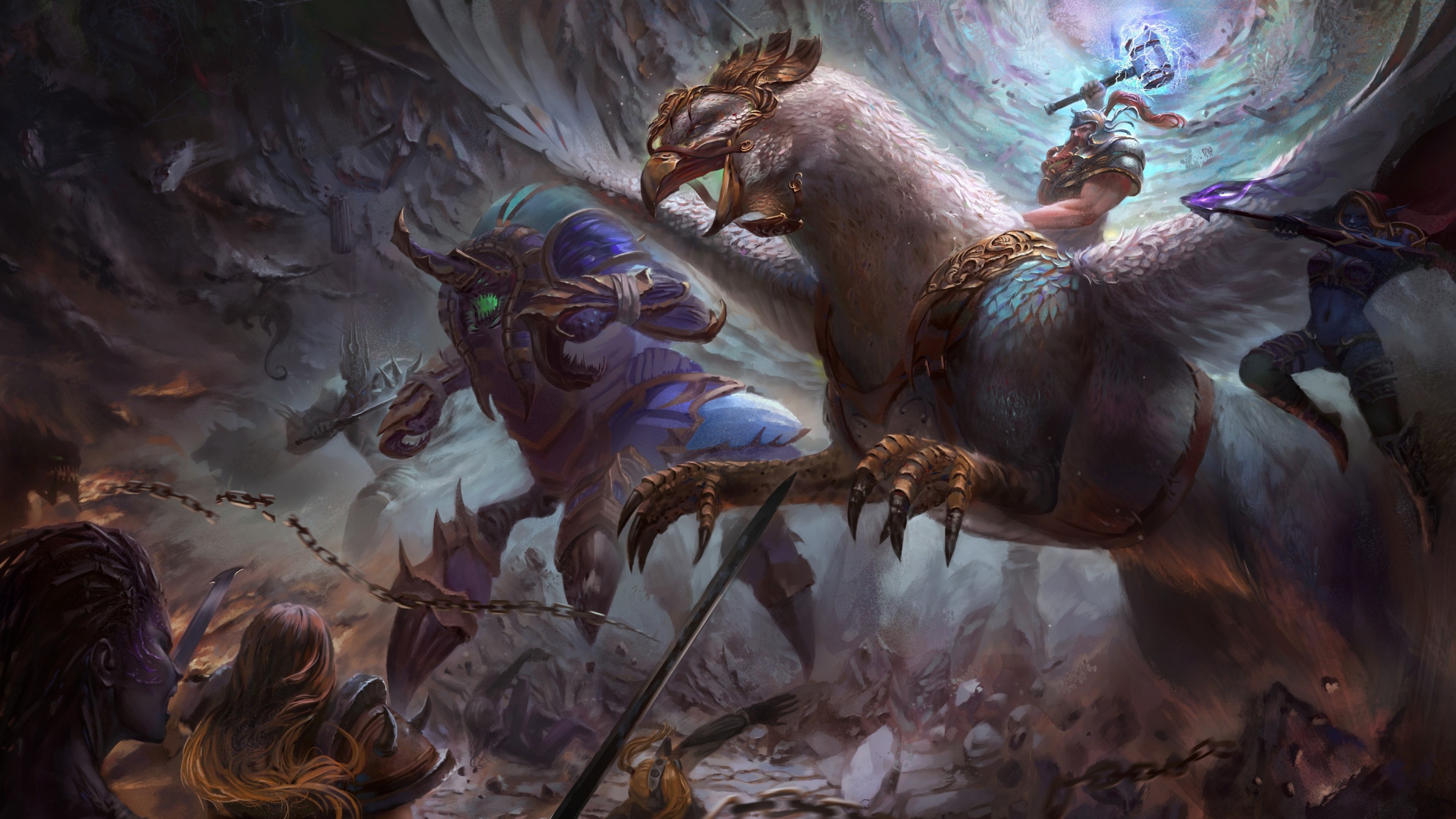 heroes of the storm wallpaper 1920x1080,action adventure game,cg artwork,mythology,fictional character,pc game
