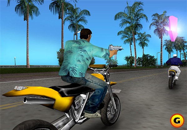 gta vc wallpaper,land vehicle,vehicle,motorcycle,motorcycling,mode of transport