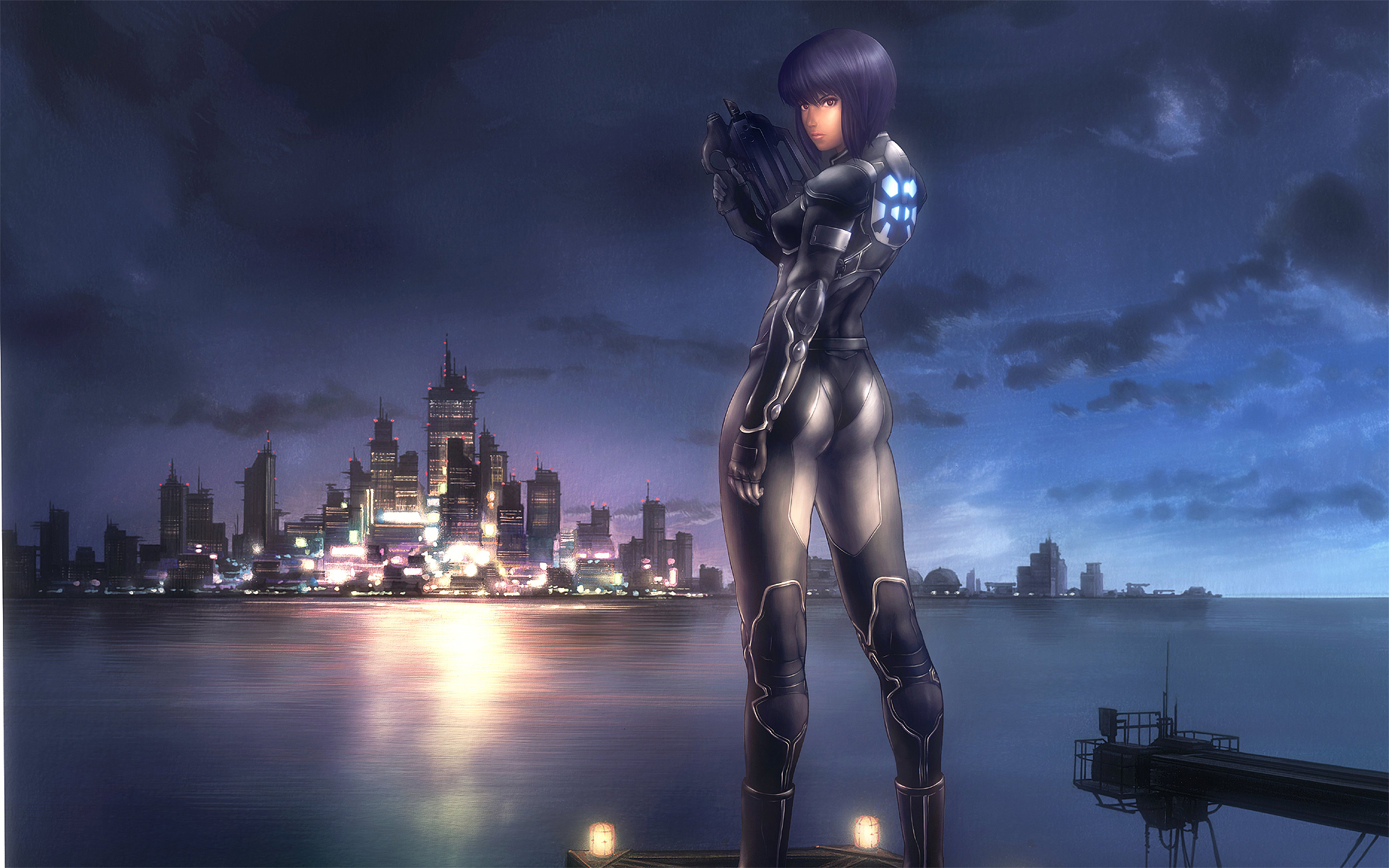 ghost in the shell wallpaper hd,action adventure game,cg artwork,screenshot,fictional character,digital compositing