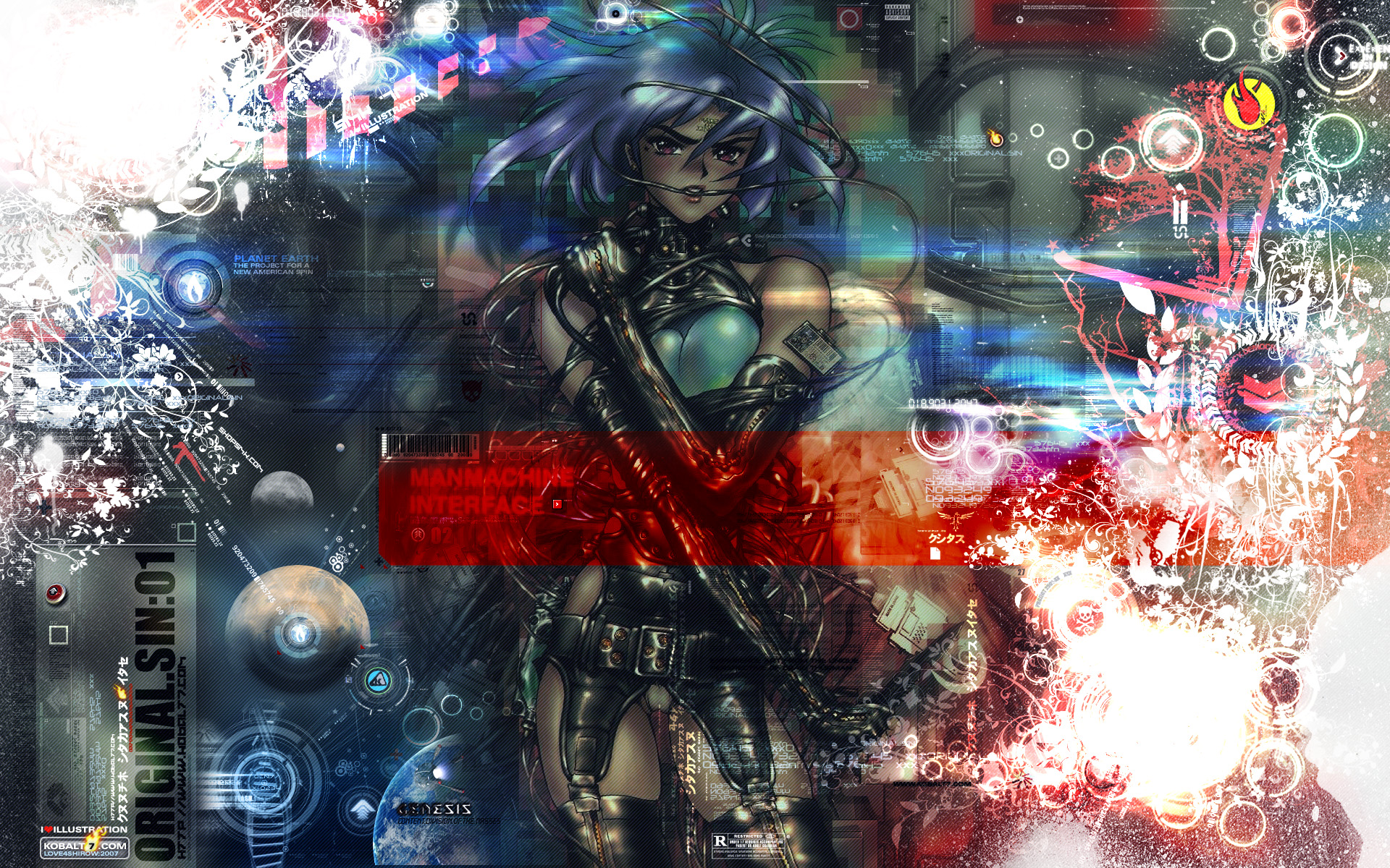 ghost in the shell wallpaper hd,action adventure game,graphic design,fictional character,cg artwork,illustration